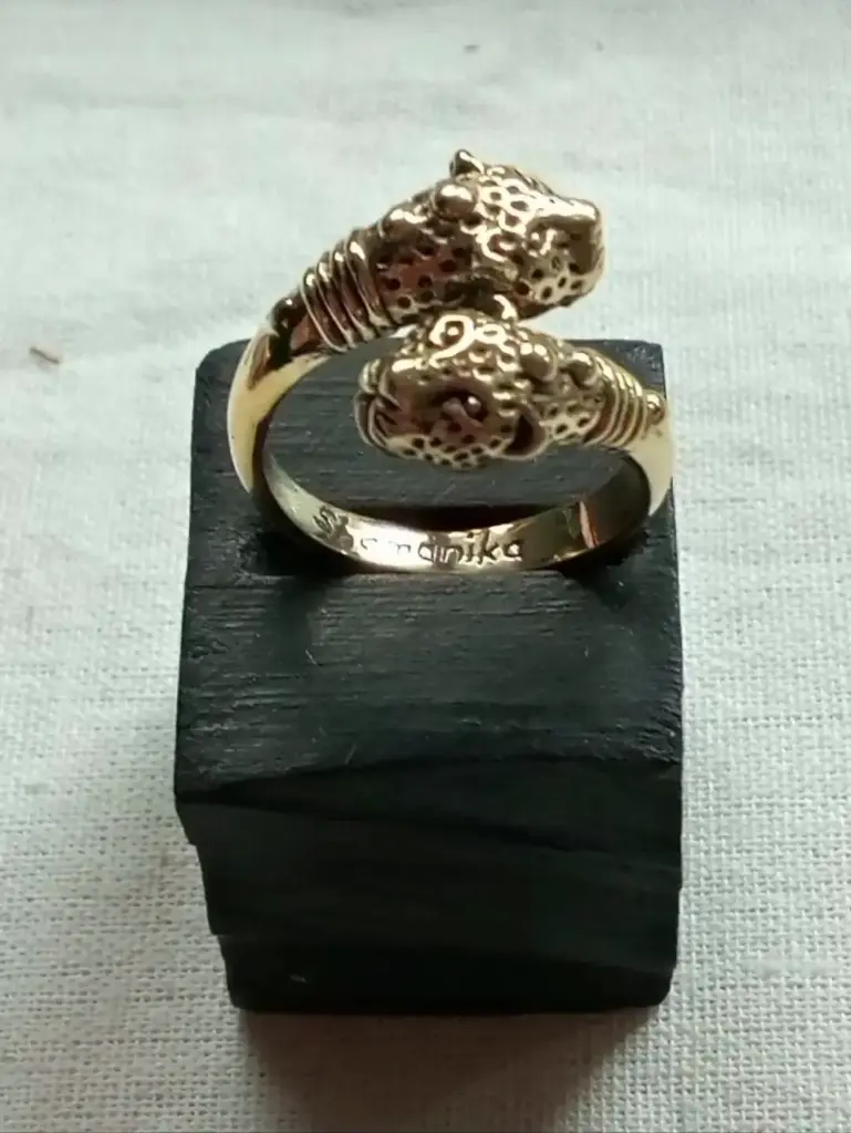 [PM-152] Krafttier Jaguar Ring größenverstellbar