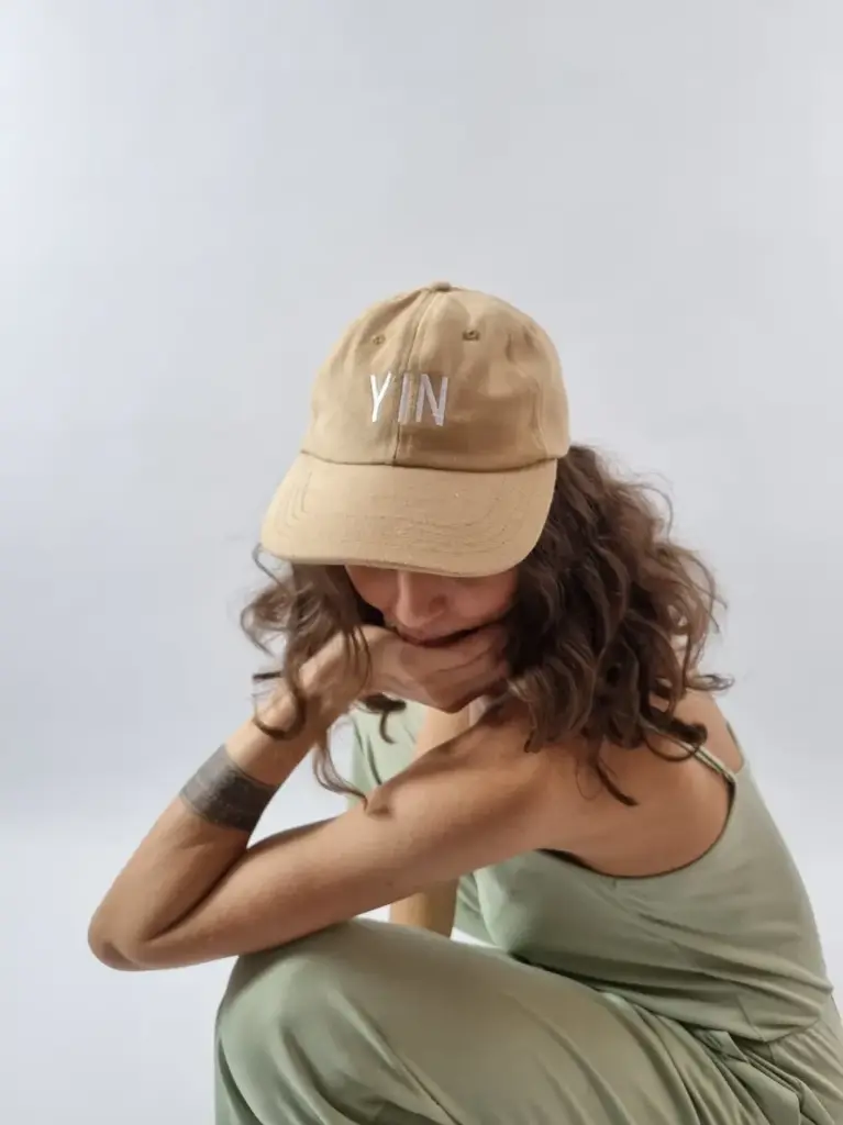 [PM-053] YIN Cap Baumwolle Beige