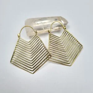 [PM-084] Sacred Geometrie Messing Ohrringe